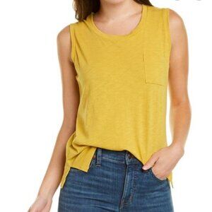 Madewell Whisper Cotton Crewneck Pocket Muscle Tank